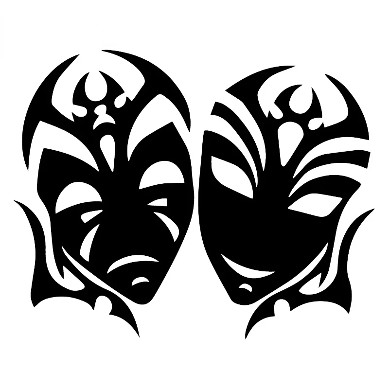 

CMCT theater mask interesting window decoration auto parts waterproof cover scratch ethyl thin sticker 17cm-13cm