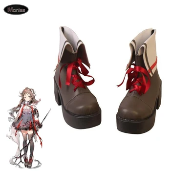 

Game Arknights Cosplay Eyjafjalla Costume Boots Shoes Adult Halloween Accessories Carnival Party High Heel Ankle High Unisex