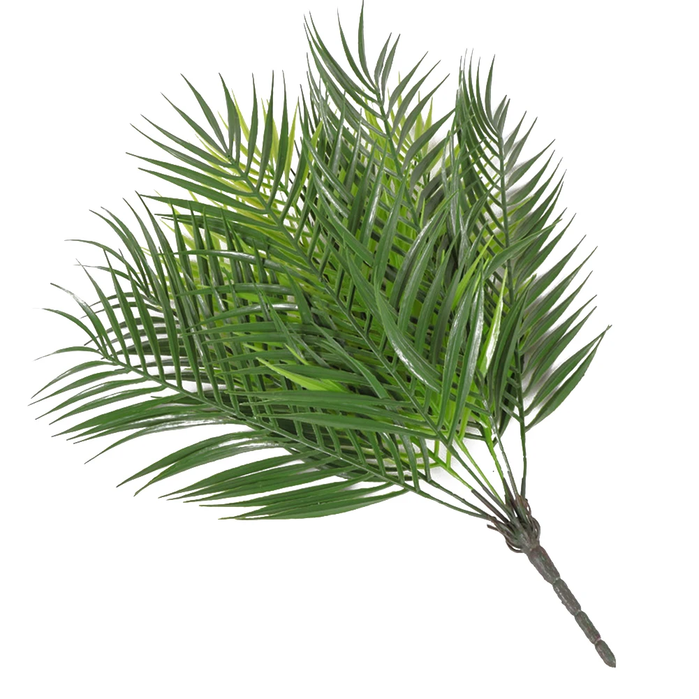 9-head Sago Cycas Leaves Fake Flower Plastic Landscape Green For Home Office Artificial Plants Table Wedding Decor