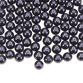 

1 Box Dyed Glass Pearl Beads Tiny Satin Luster Loose Round Beads Hole: 0.7~1.1mm