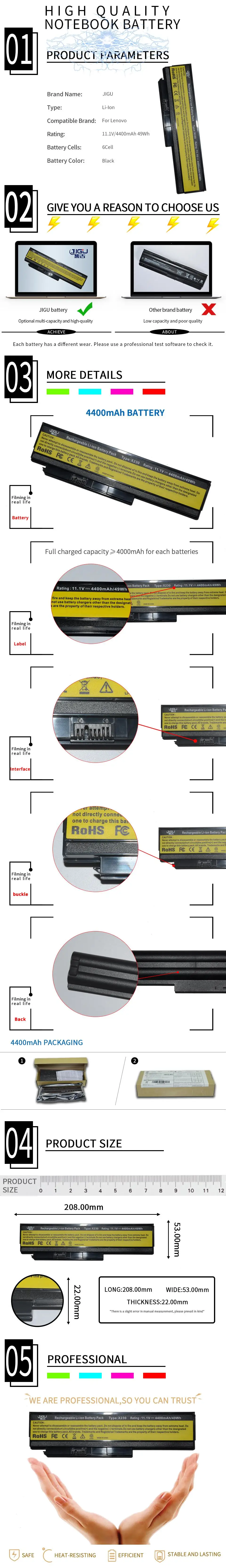 JIGU 6 ячеек Аккумулятор для ноутбука lenovo 0a36281 0a36282 0a36283 42T4861 42T4867