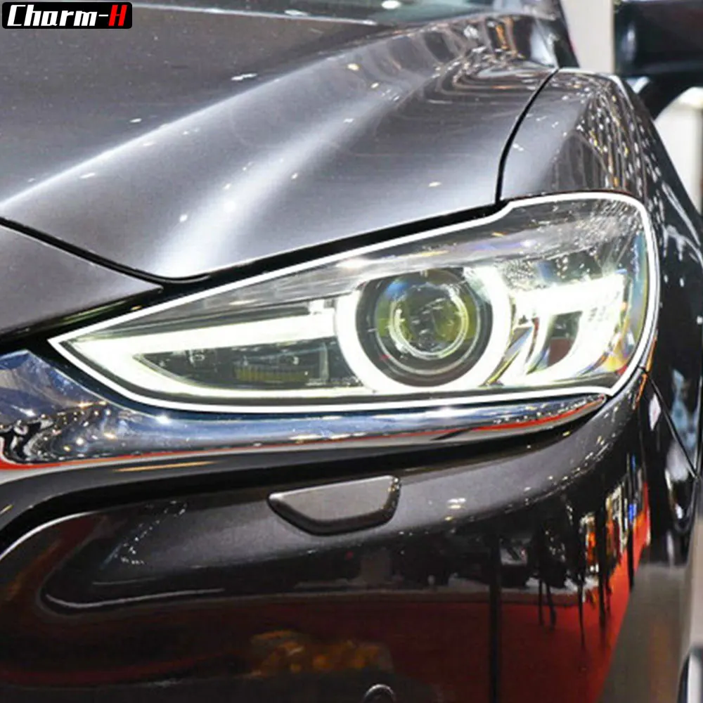 

2X Car Headlight Self Healing Protective Film Transparent TPU Decal Sticker for Mazda 6 Atenza 2019 2020 Accessories