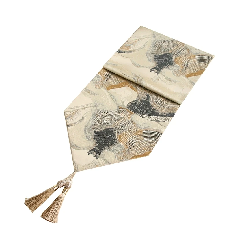 

Modern Rendering Pattern Table Runner, Coffee Table, TV Cabinet, Luxury Home Decor, Wedding Party Decoration, 32x220cm