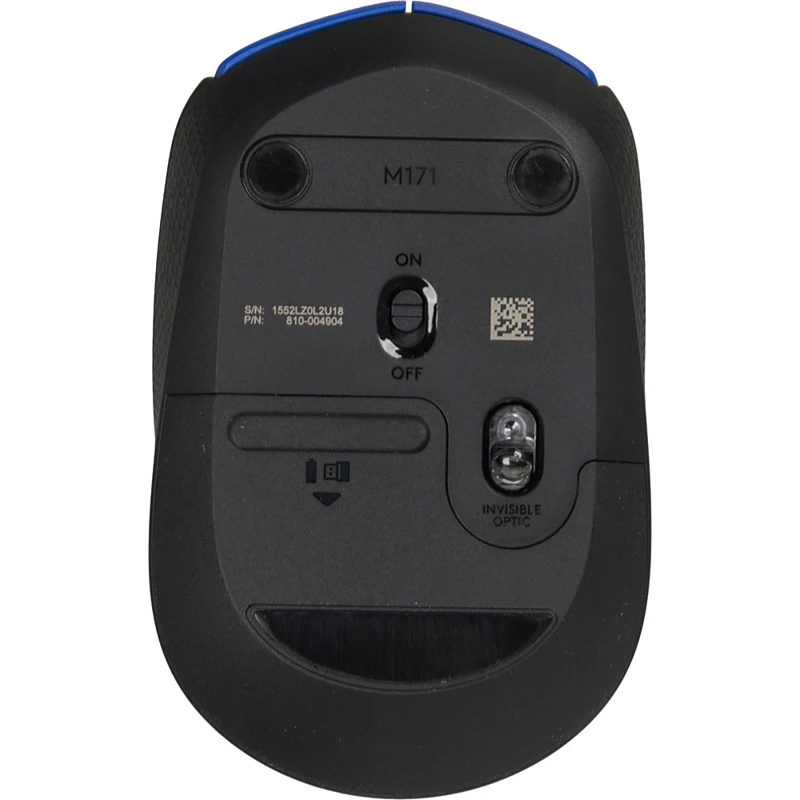 Мышь LOGITECH M171, беспроводная, USB, синий и черный