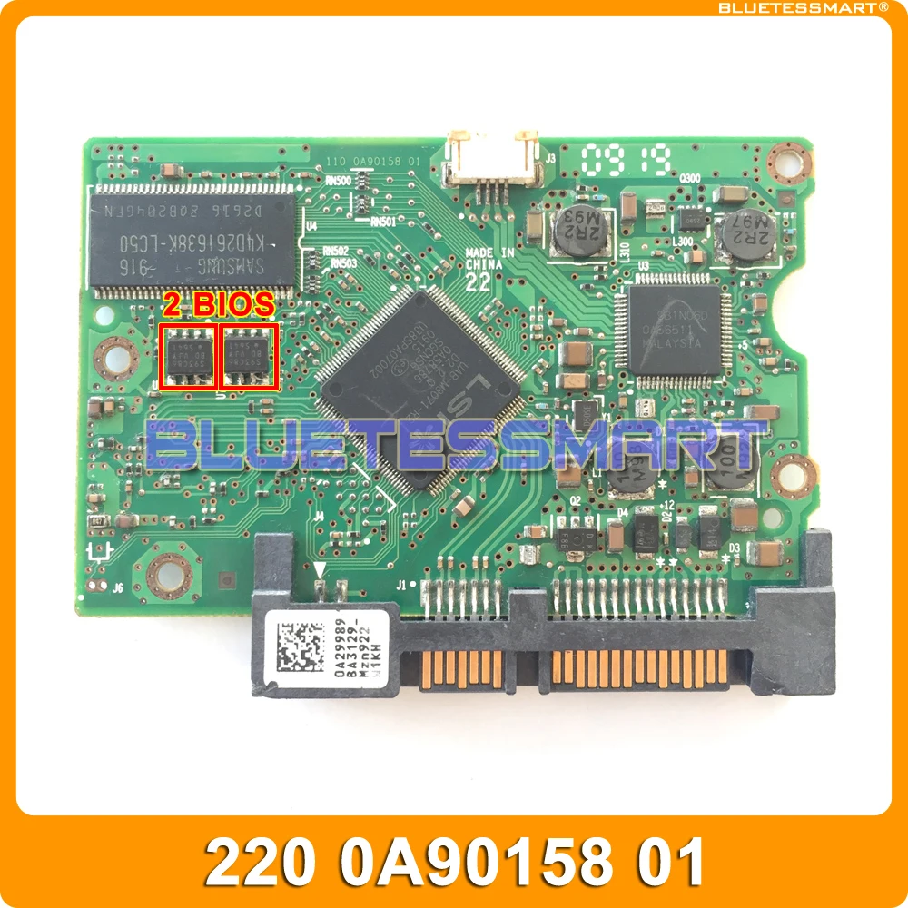 Запчасти для жесткого диска печатная плата 220 0A90158 01 Hitachi 3 5 SATA hdd восстановление