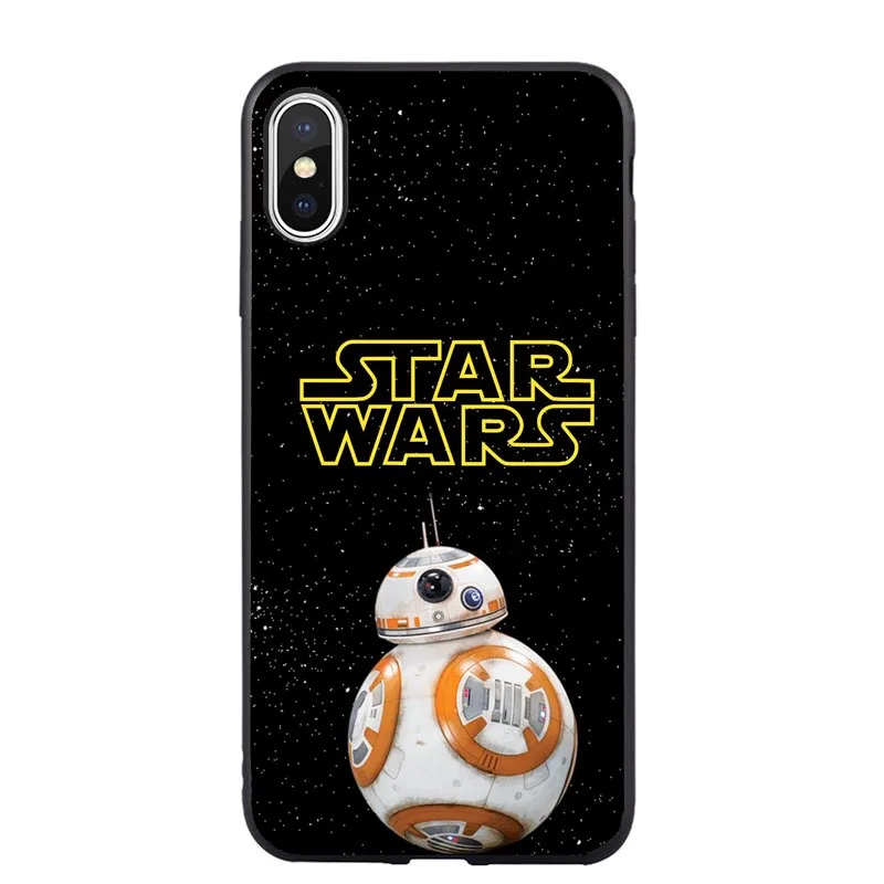 Звездные войны BB8 штурмовик, Дарт Вейдер Мягкий силиконовый чехол для телефона чехол для iPhone 5 5S SE 6 6splus 7 8 Plus X XR XS MAX