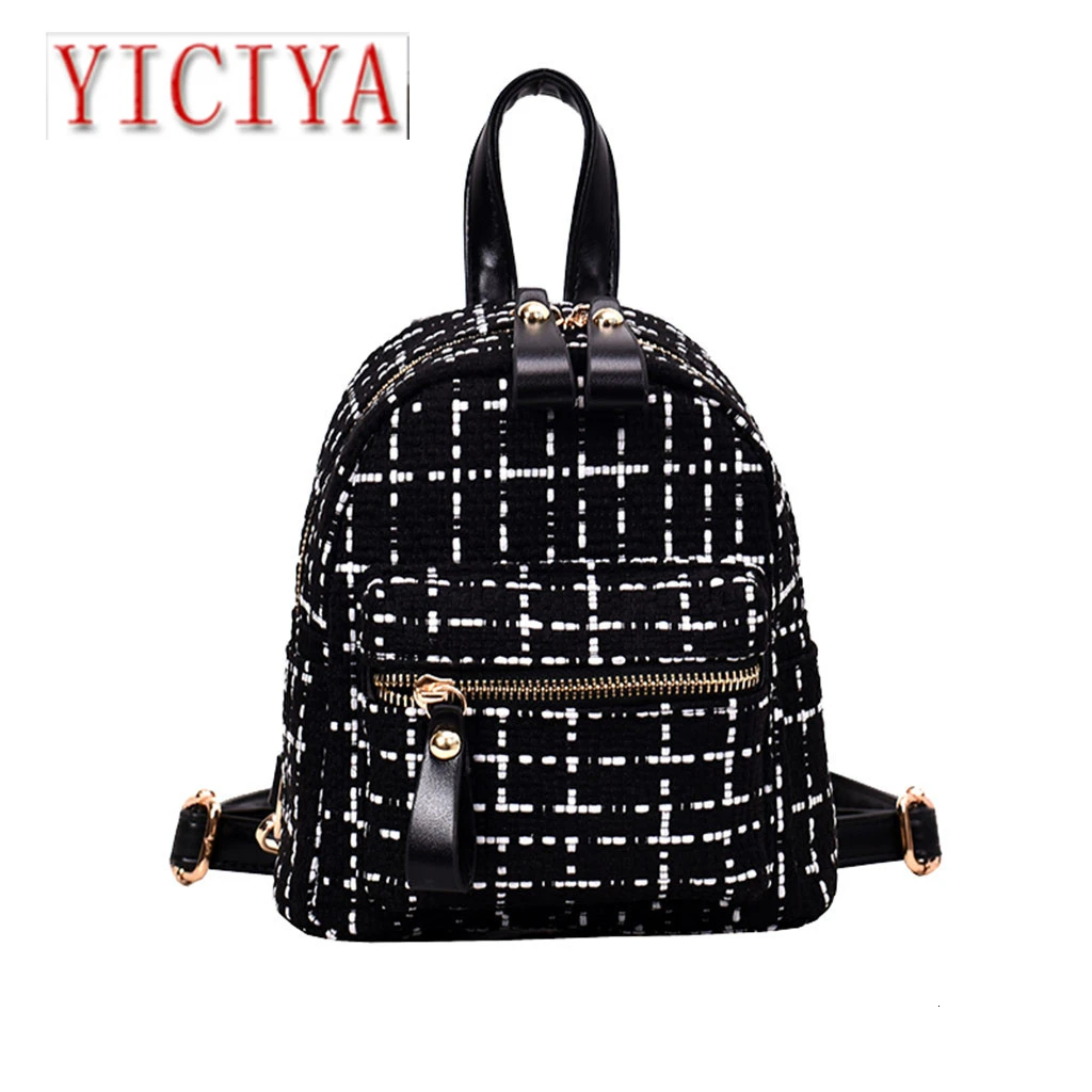 

YICIYA Backpack female small backpacks Shoulder bag Unisex Backpack Bag Big Travel Bag Middle School Student Bags G0719#10