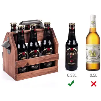 

Wooden Bottle Caddy Portable Drinking Wine Holder Rack wood shelf organizer storage for retro display cabinet