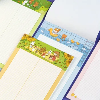 

Cute Happy Colorful Days Big Memo Notes Pad Gift 30 Sheets Grid Paper 257mm*182mm Free Shipping
