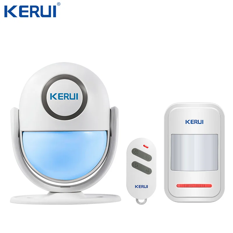 KERUI WP71  Tuya Smart WIFI Motion Alarm System Wireless PIR Motion SensorsWorks with Alexa LED Flash 120dB Loud waterproof siren Alarms & Sensors