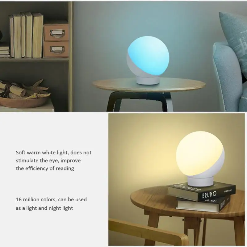 Умная настольная лампа для защиты глаз 7 Вт Wifi Интеллектуальный светильник совместимая с Alexa Google home управление через приложение Tuya