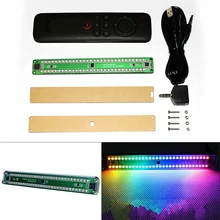 HiFi Mini Colorful Dual 30-bit Music Audio Spectrum Sound Level Indicator VU Meter Screen For Amplifier