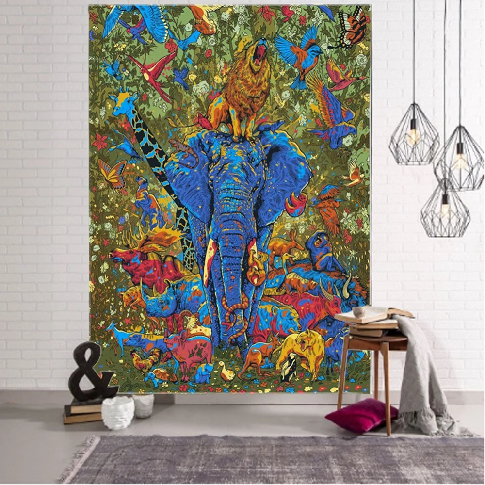 Nordic goddess occupying decorative tapestry mandala bohemian tapestry art deco blanket curtain hanging Tapestry Decor at home bedroom