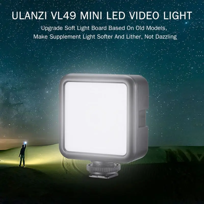 Upgraded Photographic Lighting 5500K soft light board 2000mAh 49 LED Video Photography Lights 1/4 Screw | Электроника