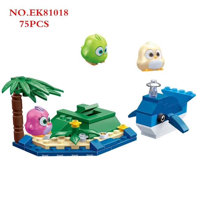 Cogo сердитый милый Птичий остров игровая площадка король свиньи замок строительные блоки наборы обучающие игрушки для детей Подарки