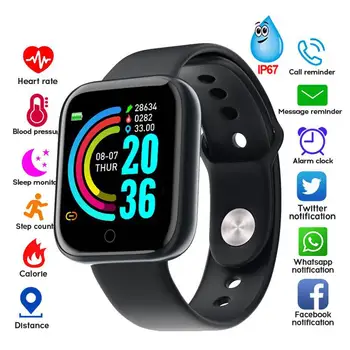 

2020 Smart Watch Women Men Smartwatch For Android IOS Electronics Smart Clock Fitness Tracker Silicone Strap Smart watch Hours