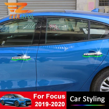 

Zeratul 4 Pcs/set Car Door Handle Protection Cover Exterior Door Handles Cover Trim Sticker for Ford Focus 2019 2020 Accessories