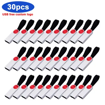 

30pcs/lot USB Flash Drive Metal Pen Drive 2.0 16GB 32GB Usb Stick 4GB 8GB 64GB 128GB Pendrive Flash Memory Stick for Photography