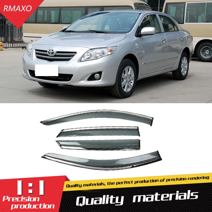Для Toyota Corolla 2007-2013 пластиковый козырек для окна вентиляционные оттенки Защита от