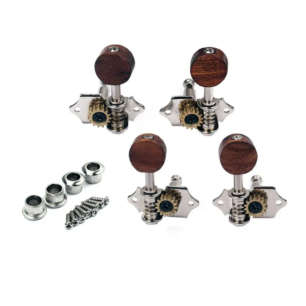 

IRIN Guitar Tuning Buttons Machine Turner Knob 2 Left 2 Right Wood for Stringed Instrument