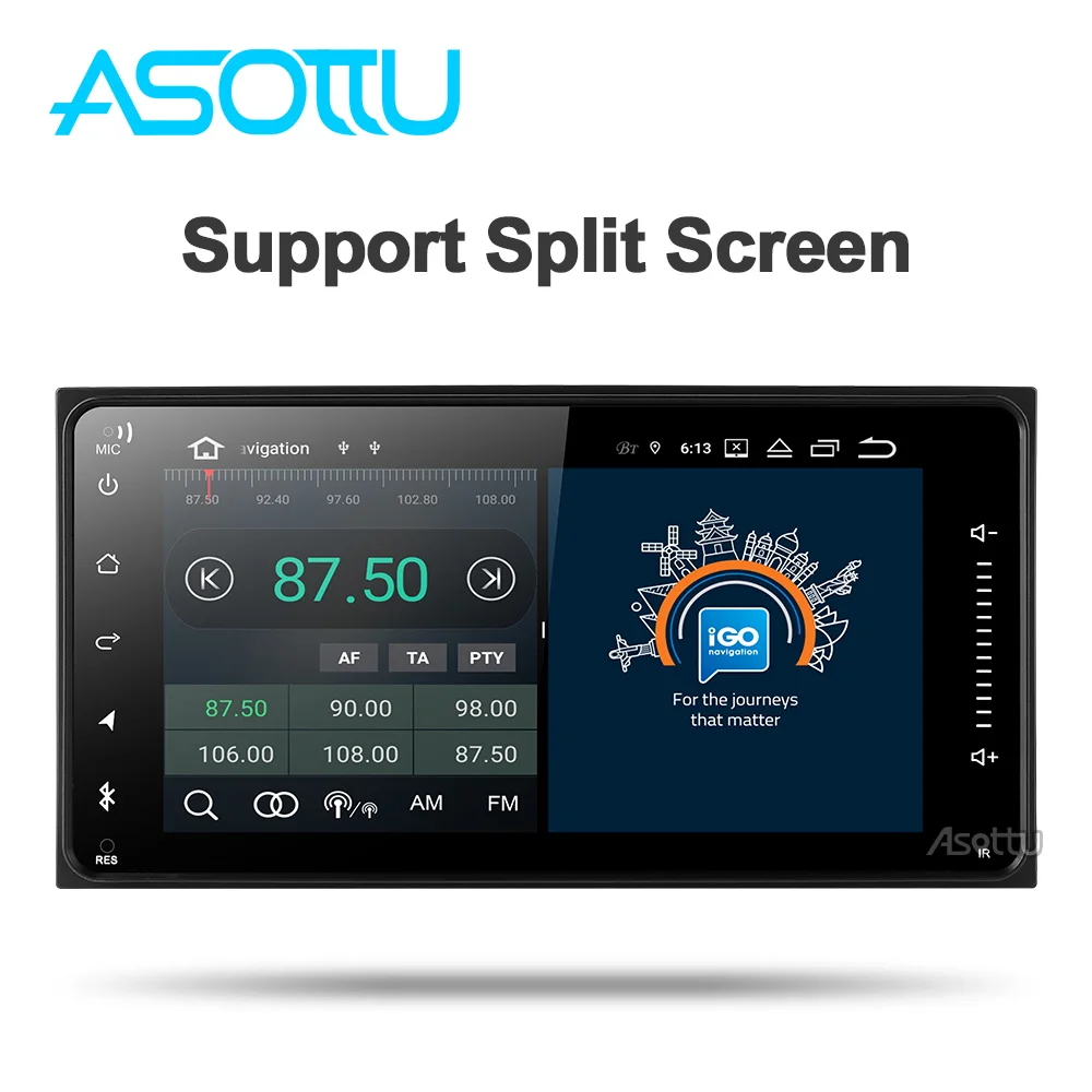 Asottu CHG7060 android 9,0 PX30 автомобильный dvd gps навигатор для Toyota Avalon AVanza Celica camry corolla Автомобильный Радио Видео плеер