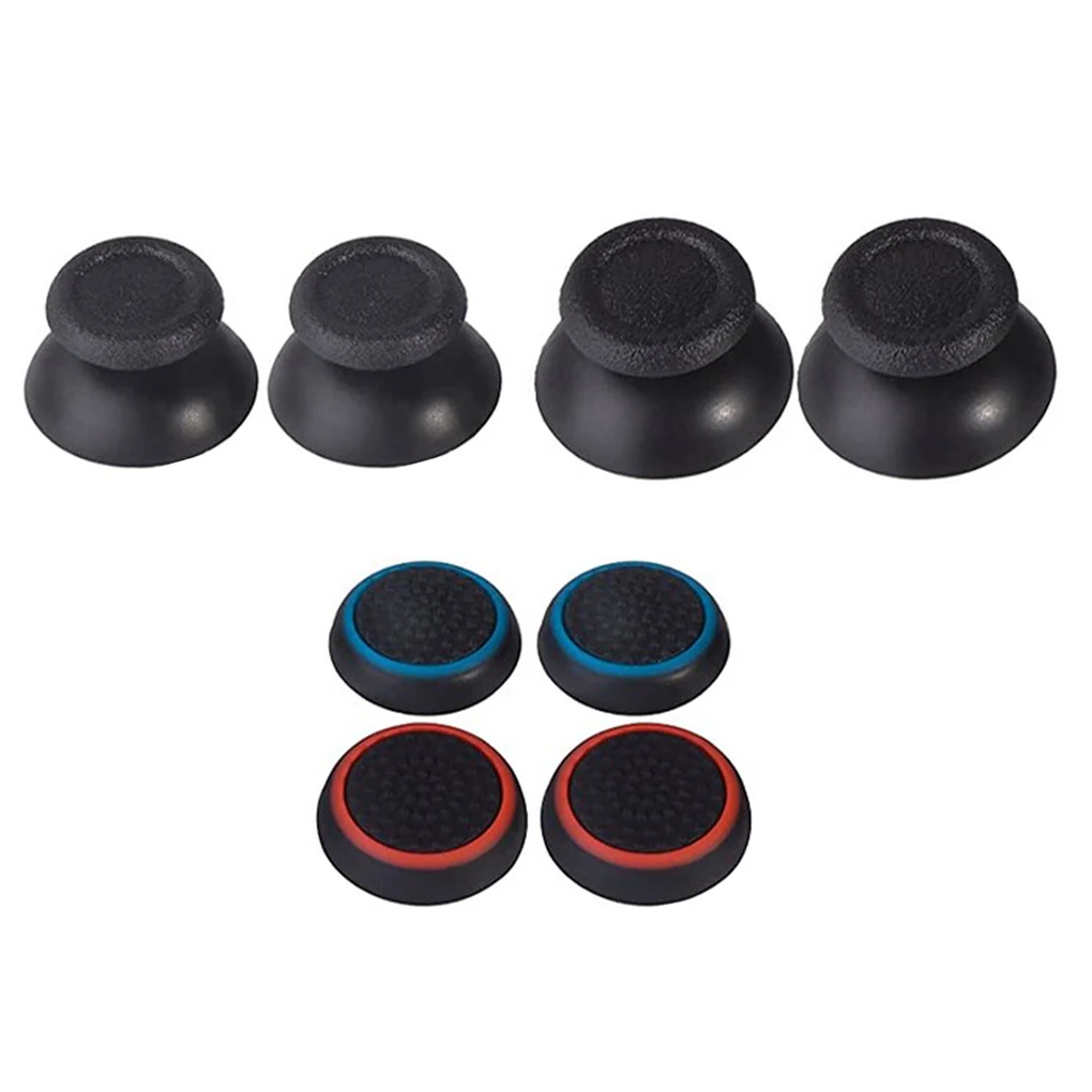 

8pcs Joystick Cover Plastic Silicone Thumb Stick Cap Anti-Slip Button Replacement for PlayStation 4