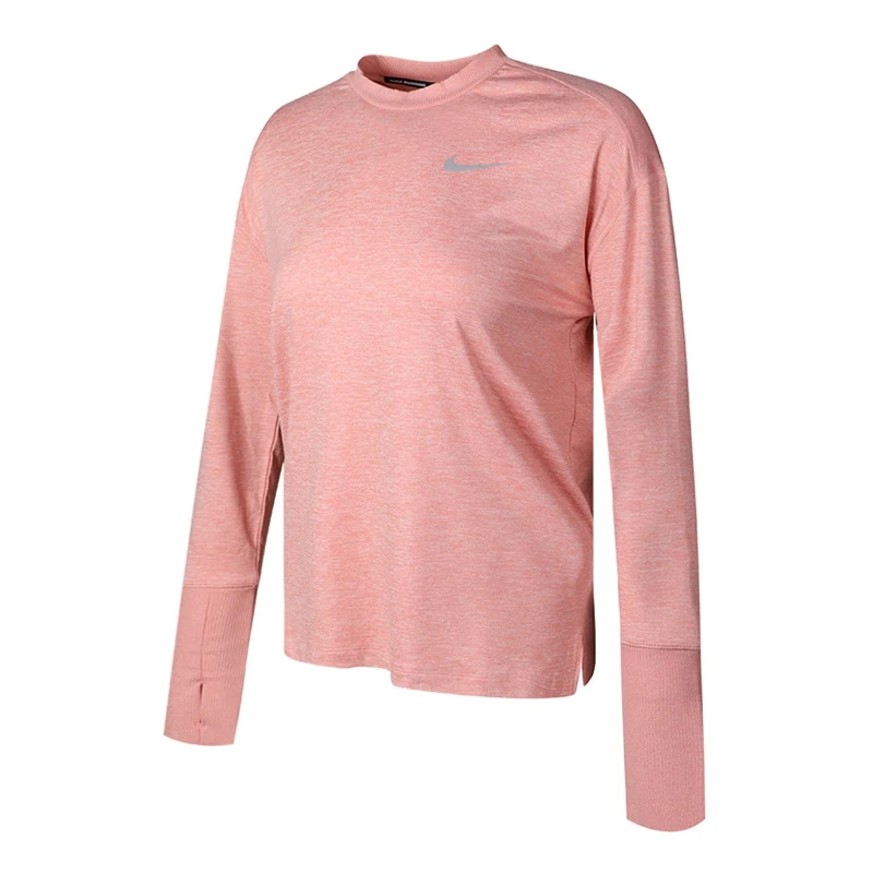 Новое поступление NIKE как W NK ELMNT TOP CREW Для женщин футболки спортивная одежда с длинными рукавами