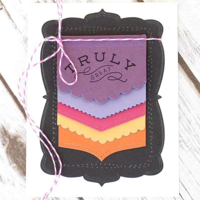 Cutting Dies Fruits Pineapple Cherry Lemon Bird Horse Mixed Geometry Tag Scallop Lace Edge Doodle Cover Frame 2020 #22