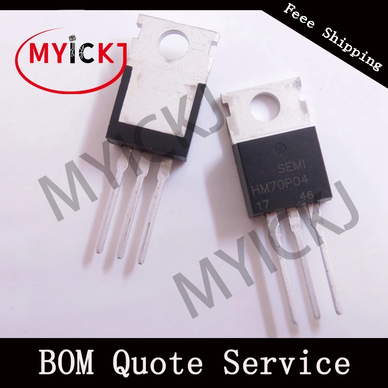 10 шт. HM70P04 TO-220 P-Channel расширенный режим питания MOSFET IC чип
