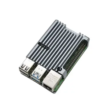 

Aluminum Alloy Case Metal Shell Box Enclosure for Raspberry Pi 4 Model B Board 72XB