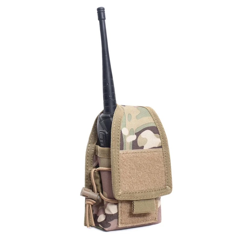 Outdoor 1000D Nylon Pouch Tactical Sports Molle Radio Walkie Talkie Holder Bag Magazine Mag Pouch Pocket