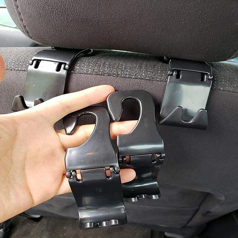 4-Pack автомобильные крючки, заднее сиденье крючок в изголовье автомобиля хранения организации для кошелька продуктовые сумки для покупок
