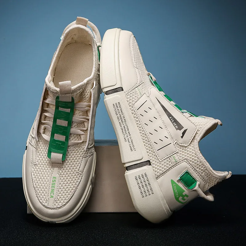 

Fashion Future Design Casual Shoes Men Patchwork Trainers For Men Graffiti Printed Male Shoes Harajuku Style Sneakers Men