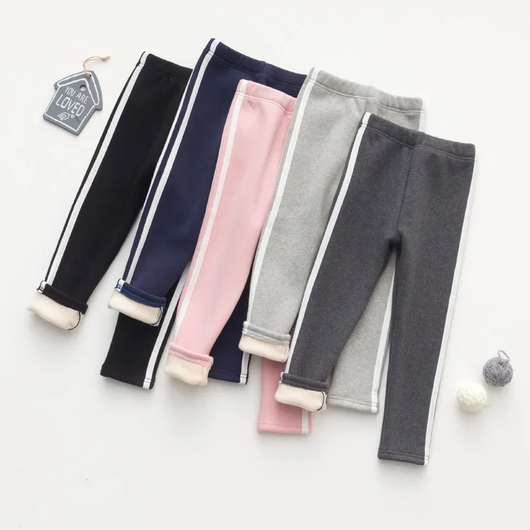 Baby Boys Girls Pants New Winter Kids Thicken Pants Children Kids Casual Warm Cashmere Velvet Trousers For Baby Leggings