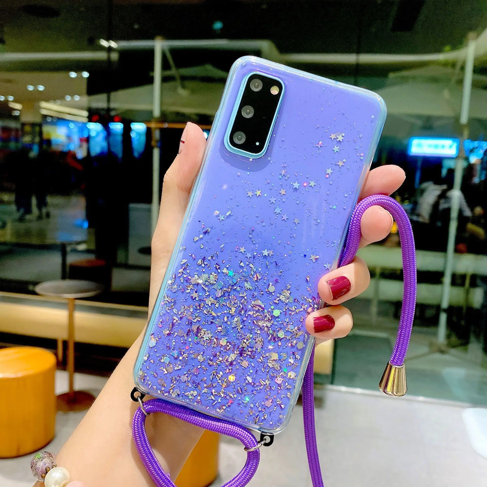 Для OPPO Find X3 Neo Lite Pro X2 Reno 6 5 5F 5Z 4 4Z Realme 8 7 7i A94 A95 A93 A92 A72 чехол Bling Stars мягкий прозрачный с