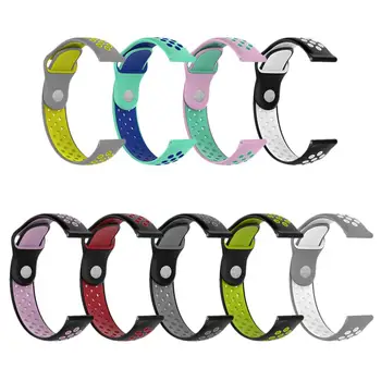 

Silicone Watch Strap Two-color High Quality Watchband For Fossil Gen 4 Q Explorist HR / Gen 3 Q Explorist Watch Band Wrist Strap