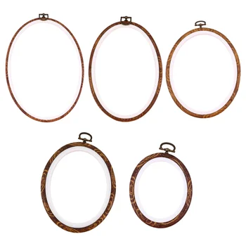 

5pcs DIY Craft Round Hoop Sewing Accessory Cross Stitch Hoop Embroidery Frame for DIY Home Crafts Decor
