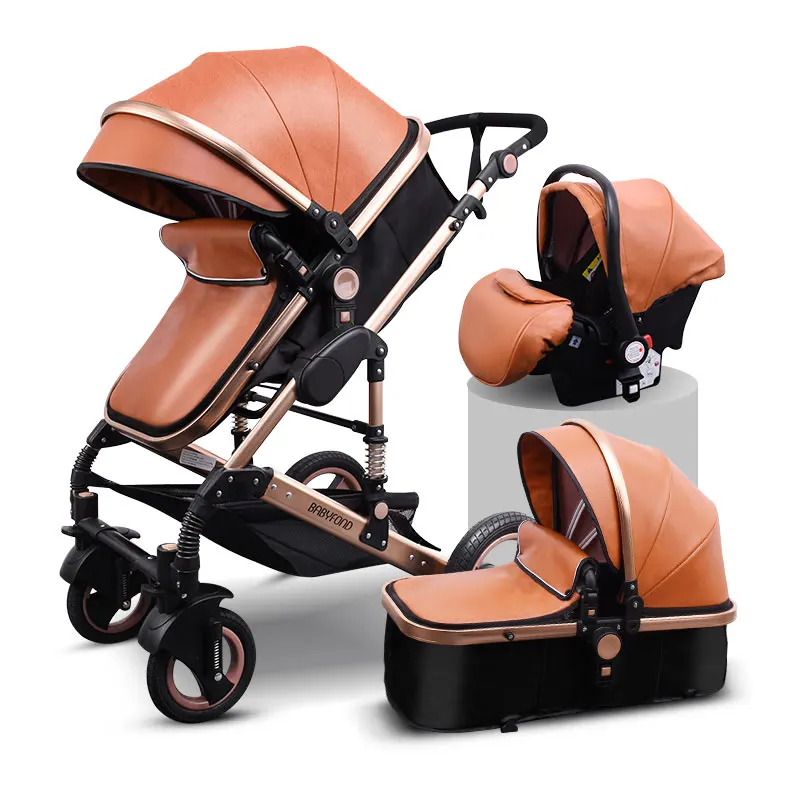 Ru free ship ! High landscape baby stroller can sit reclining two-way four-wheel shock-absorbing folding baby pram Ru free ship ! High landscape baby stroller can sit reclining two-way four-wheel shock-absorbing folding baby pram