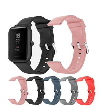 

20mm Silicone Strap For Xiaomi Huami Amazfit Bip S Lite Smartband suitable for smart watch Replacement Bracelet Accessories