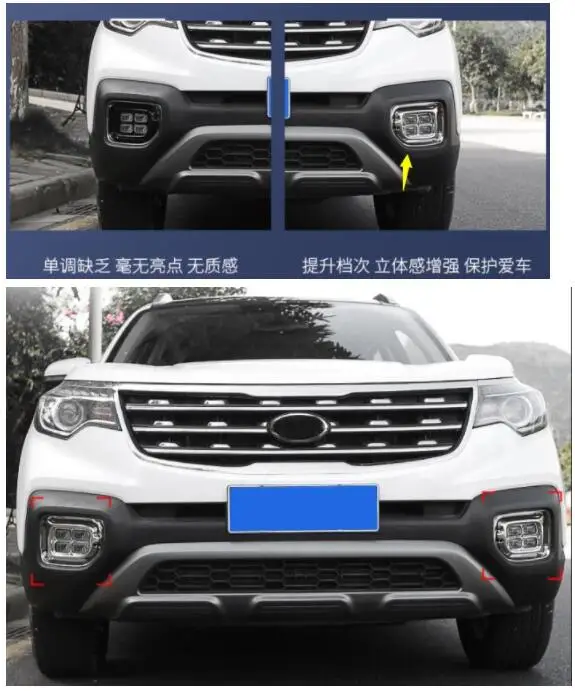 Для Kia нового поколения Sportage передняя противотуманная фара, выделенная передняя лампа, абажур, декоративные аксессуары