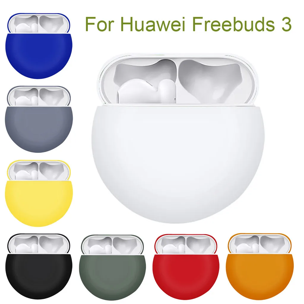 

Silicone Wireless Bluetooth Earphone Case For Huawei Freebuds 3 2020 Wireless Charging Case Silicone Protective Skin Cover #LR2