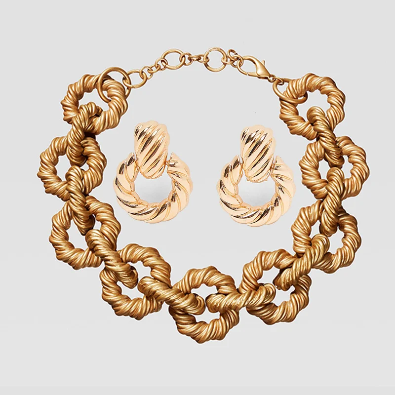 Dvacaman ZA панк большое Золотое металлическое ожерелье-чокер для женщин новейшая мода длинное ожерелье с круговым воротником - Окраска металла: 11