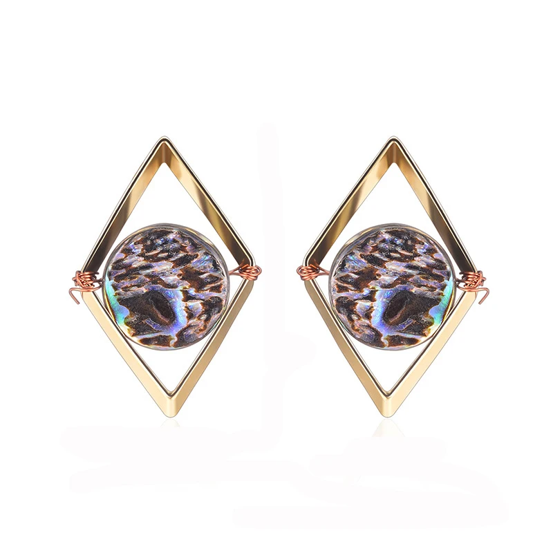 

NJ Fashion Punk Earrings Double Sided Round Bolt Stud Earrings Male Gothic Barbell Stone Earrings Men women Jewelry Gifts