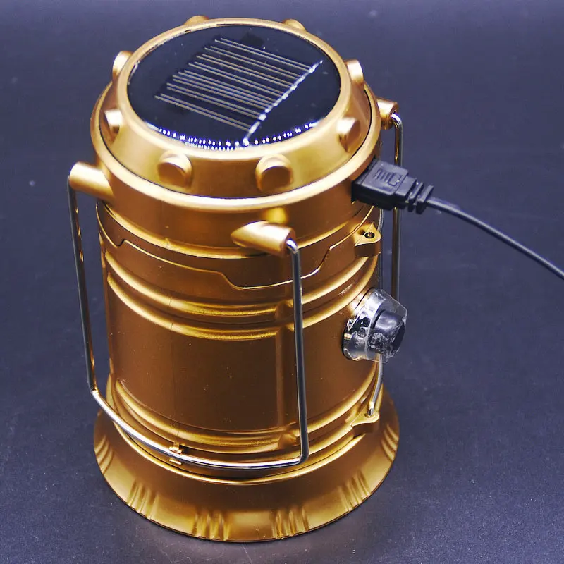 

New Style Rechargeable Solar Portable Camping Light Tent Camping Outdoor LED Emergency Extendable 5900t Lantern