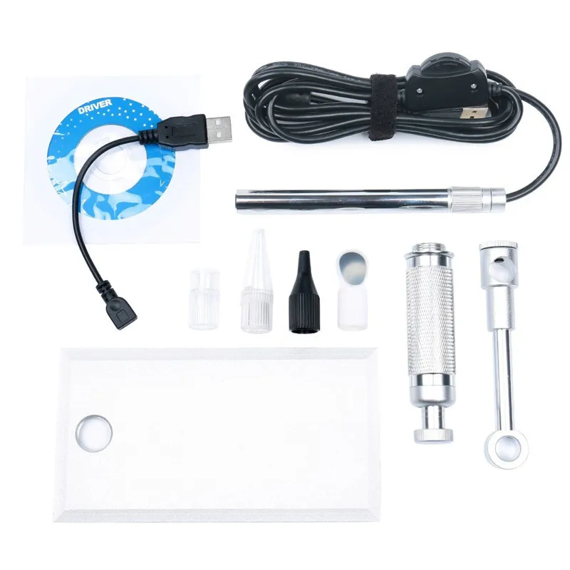 

USB Digital Microscope Stainless Alumilum Steel Alloy 500X 8LED HD Real 2MP Magnifier Durable Electronic Microscope