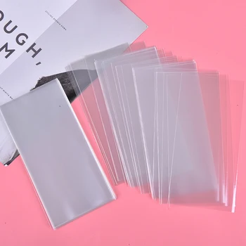 

100 Pcs Transparent PVC Money Stamps Fit Sleeves Holders Money Banknotes Paper World Paper collection 6.9*3.3in