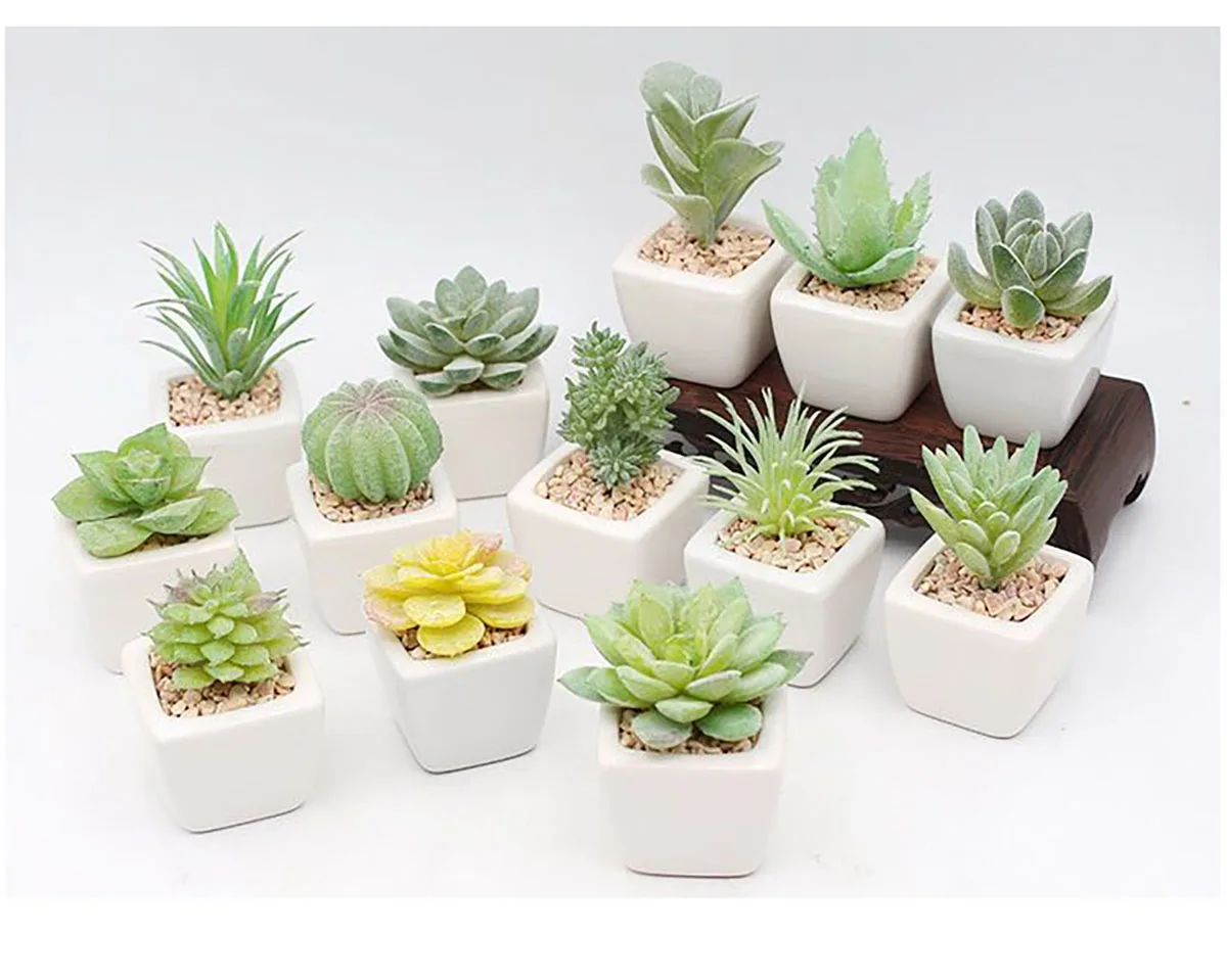 Мини маленький керамический горшок симулятор бонсай суккулент творческий DIY