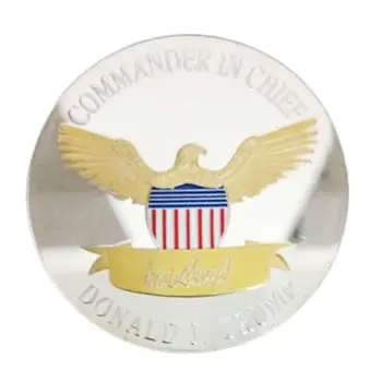 2020 Donald J Prezydent stanów zjednoczonych pamiątkowe odznaka tłoczone poszycie pamiątkowe monety kolekcja noworoczny prezent tanie i dobre opinie CN (pochodzenie) Pozłacane Nowoczesne 2000-Present