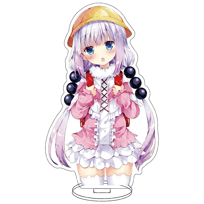 Аниме Miss Kobayashi's Dragon Maid Kanna Kamui фигурка на акриловой подставке Plate Коллекционная