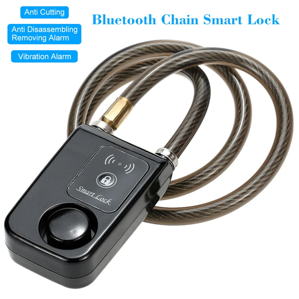 Умный водонепроницаемый брелок с Bluetooth, умный замок, цепь, Противоугонная сигнализация, БЕСКЛЮЧЕВОЙ телефон, приложение, управление, портативный замок